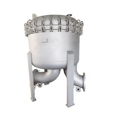 Pressure Stainless Steel Bag Filter Vessel 62 KG Weight for Food Beverage Industry