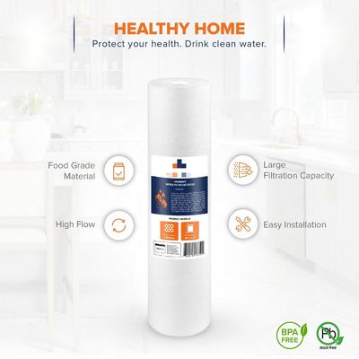 10*10*30cm Big Blue 1 Micron 20" x 4.5" Sediment Water Filter Cartridge with PP